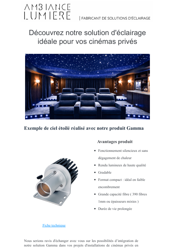 Fibre Optique GAMMA