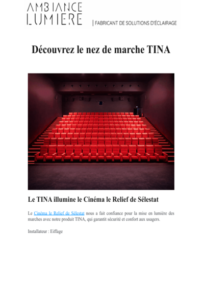 Nez de marche TINA