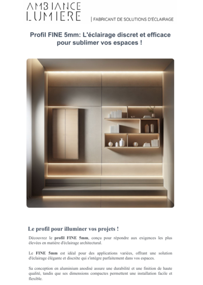 Ligne lumière FINE